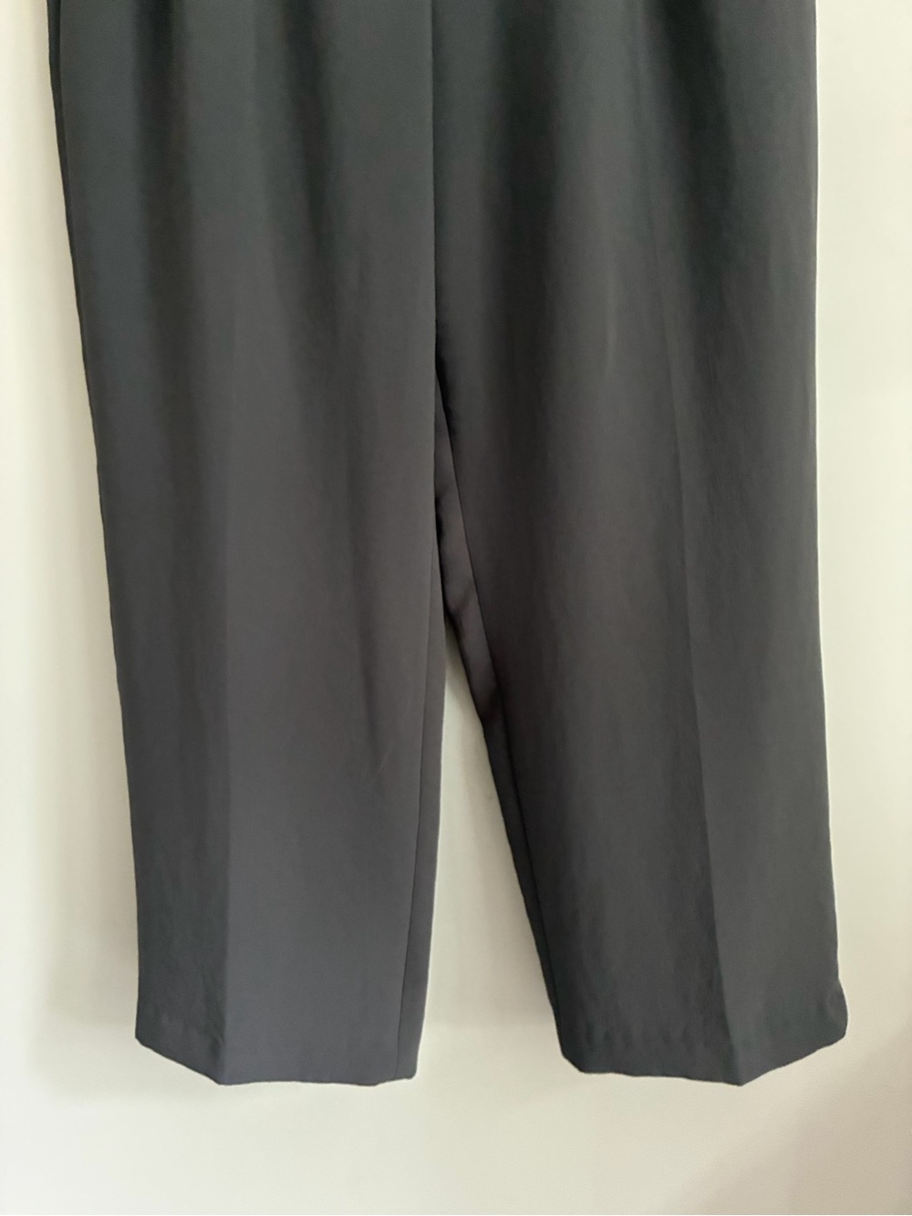 ARITZIA Charcoal Pleated Wide Leg High-Waist Trousers Size 14 - Picture 4 of 12